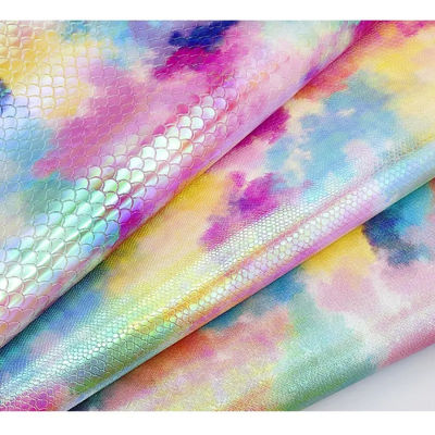 ليزر متعددة الاستخدامات حفر PU الجلد مقاوم للماء PU الجلد المزيف الملون