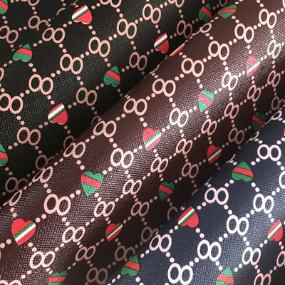 طابعة على شكل قلب رقم 8 PVC حقائب جلدية مزيفة محفظة محفظة هاتف غلاف حزمة مربع قماش جلدي