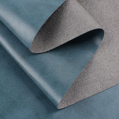 0.7mm PU Retro ميكروفايبر الجلد للحذاء صديقة للبيئة مريحة