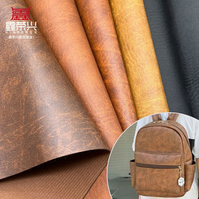 جلد صناعي من البولي فينيل كلوريد (PVC) بنمط جلد الفيل بسماكة 1.4 ملم لحقيبة المحفظة واللوازم المنزلية والأريكة، مواد جلد صناعي