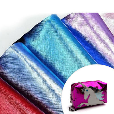 بولي كلوريد الفينيل فيلم معدني مرشح نمط متقاطع جلد صناعي اصطناعي حقيبة يد محفظة حافظة أحذية دفتر ملاحظات قماش جلد صناعي