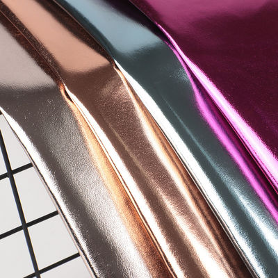 0.5ملم ليزر حفر PU الجلد بيئي الصديق المعدن لامعة PU الجلد