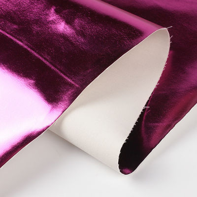 0.5ملم ليزر حفر PU الجلد بيئي الصديق المعدن لامعة PU الجلد