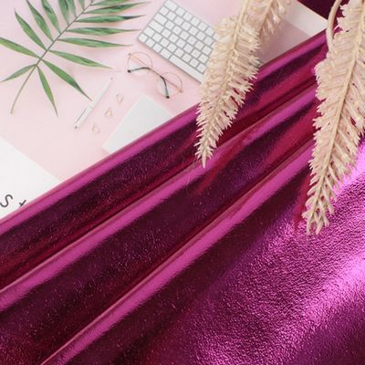 0.5ملم ليزر حفر PU الجلد بيئي الصديق المعدن لامعة PU الجلد