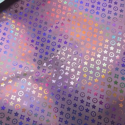 حقيبة يد ليزر حفر PU جلدية ملونة زهرة البنتاغون الجلد الصناعي PU