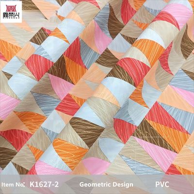 0.8 ملم تصميم هندسي ملون جلد بي.في.سي لحقيبة اليد صندوق التعبئة والهاتف حالة الديكور الاستخدام