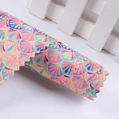 0.5 ملم جليتر PU جلد مفرش حورية البحر سمك مقياس PU الجلد الاصطناعي