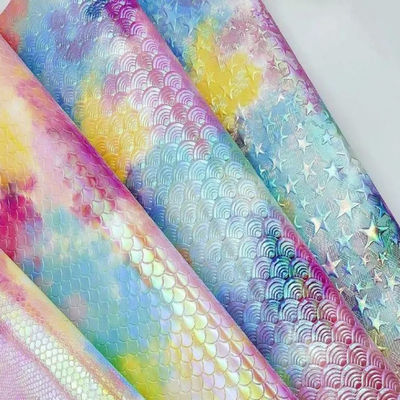 ليزر متعددة الاستخدامات حفر PU الجلد مقاوم للماء PU الجلد المزيف الملون