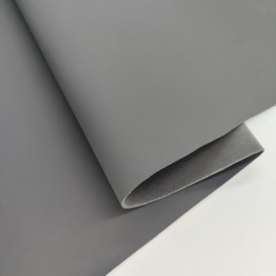 تقليد ميكروفايبر PU الجلد مقاوم للارتداء الأحذية الجلد المزيف 1.4mm سميكة