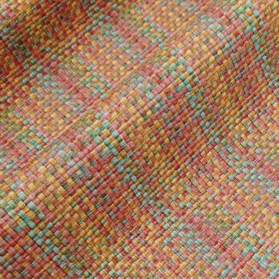 0.8 ملم الجلد البلاستيكي للحقائب القوس قزح المنسوجة الجلد المزيف