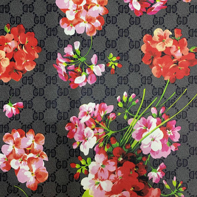 رسالة مطبوعة من GD زهرة PVC حقائب جلدية مزيفة غلاف هاتف حزمة مربع قماش جلدي