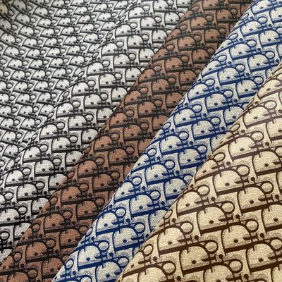 رسائل مطبوعة PVC حقائب جلدية مزيفة محفظة محفظة هاتف غلاف حزمة صندوق قماش جلدي