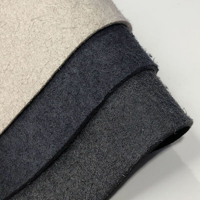 قشرة ميكروفايبر PU محاكاة للحذاء نمط قشرة محترقة