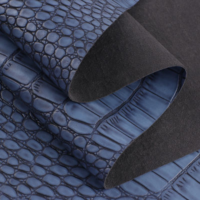 جلد ميكروفايبر مموج للاحذية 1.2 ملم الجاذبية نمط التمساح الجلد