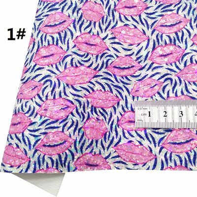 طباعة الوردي PU الجلد البوليوريثين اللمعان عيد الحب شكل غريتيل