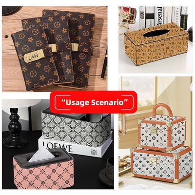 0.5ملم نسيج جلدي مطبوع من البيك سي للحقائب ، الكتب المحمولة ، غطاء الهاتف