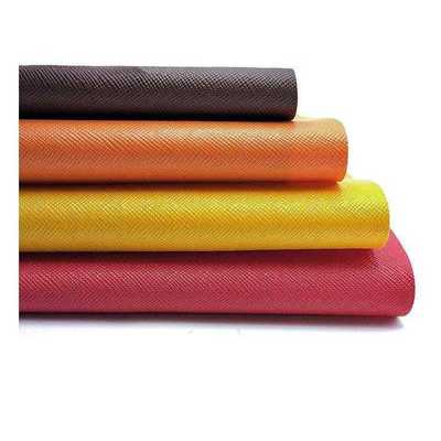 الجلد الاصطناعي من نوع PVC للحقول المتقاطعة لحقيبه محفظة المحفظة الأحذية دفتر ملاحظات القماش الجلدي