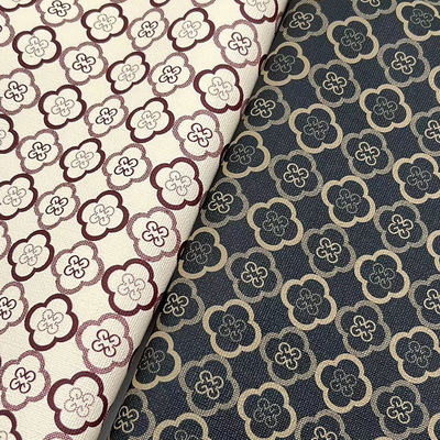 جلد صناعي صناعي مطبوع عليه أربع أوراق برسيم من مادة PVC لتغليف الحقائب ودفتر الملاحظات وغطاء الهاتف من جلد صناعي