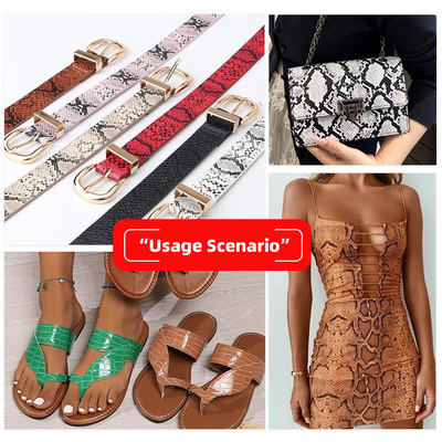 PU جلد الثعابين نمط الحبوب فيلم نقل الحرارة الطباعة الجلد الاصطناعي حقيبة اليد الأحذية محفظة تزيين الحزام القماش الجلد الزائف