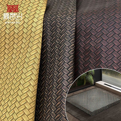 بولي كلوريد الفينيل كبير حصيرة نسج نمط الاصطناعية الجلود الاصطناعية التعبئة والتغليف محفظة مربع الأحذية دفتر فو الجلود النسيج