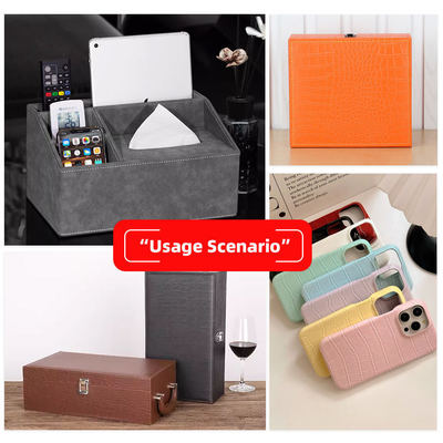 بيع بالجملة PVC الجلد المزيف محفظة صندوق الأحذية دفتر ملاحظات ليتشي الحيوان النسيج الصليب النمط الصناعي الجلد الاصطناعي