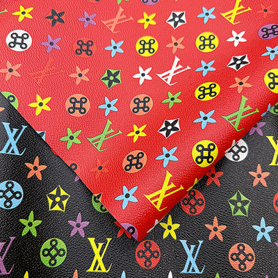 جلد PVC صناعي مطبوع ومقاوم للماء للحقائب والحرف اليدوية