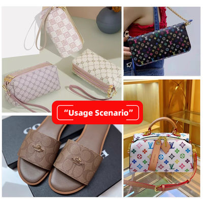 جلد PVC صناعي مطبوع ومقاوم للماء للحقائب والحرف اليدوية