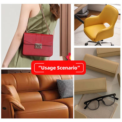 نسيج الجلد الخيطي من البيك سي 0.6 ملم سميكة للأثاث والسيارات