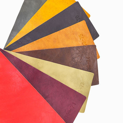 زيت الحصان المجنون PVC الشمع الجلد المزيف للأثاث 54 بوصة واسعة