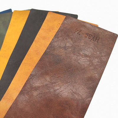 زيت الحصان المجنون PVC الشمع الجلد المزيف للأثاث 54 بوصة واسعة