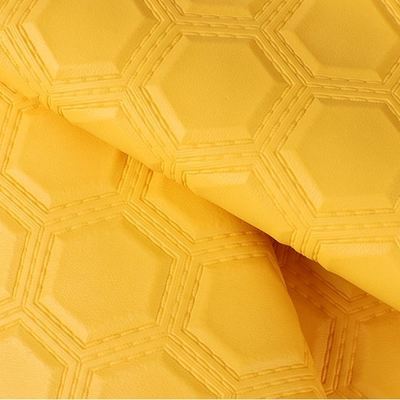 PVC التطريز هيكساجونية الجلد الاصطناعي الصناعي للسيارة القدمين مقاعد السيارات الأريكة تزيين حقيبة الجلد الزائفة