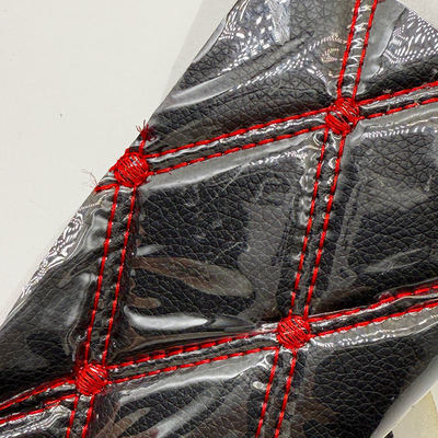 سجادة قدم سيارة من جلد PVC مبطن حسب الطلب بسماكة 4.6 مم مع حشوة إسفنجية، تناسب المقاعد المطرزة والمنقوشة للسيارات والأرائك والحقائب