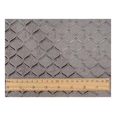 البيع بالجملة PVC النمط الهندسي الساطع الجلد الاصطناعي التعبئة والتغليف صندوق محفظة دفتر ملاحظات القماش الجلدي المزيف