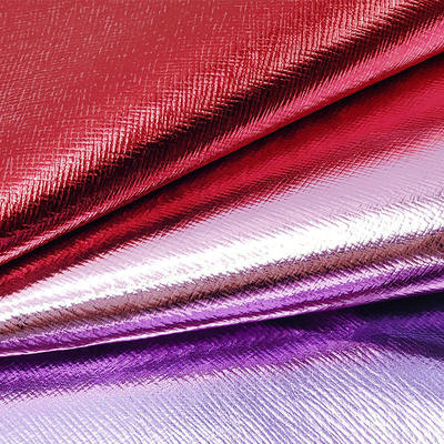 بولي كلوريد الفينيل فيلم معدني مرشح نمط متقاطع جلد صناعي اصطناعي حقيبة يد محفظة حافظة أحذية دفتر ملاحظات قماش جلد صناعي