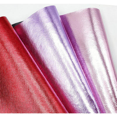 بولي كلوريد الفينيل فيلم معدني مرشح نمط متقاطع جلد صناعي اصطناعي حقيبة يد محفظة حافظة أحذية دفتر ملاحظات قماش جلد صناعي