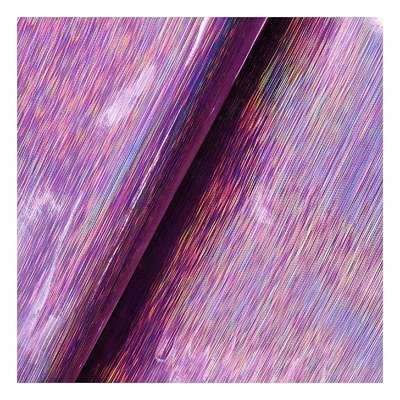 Rainbow Pu Holographic Wire-drawing Figure Embossed Artificial Faux Leather Shoes Vanity Case Handbag Notebook Leather Fabric