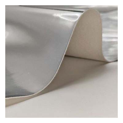 عالية الجودة الاصطناعية فو الأحذية حقيبة يد دفتر الجلود بو قوس قزح المجسم معدني ملون مرآة جلدية النسيج