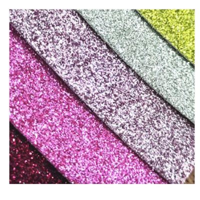 بيع بالجملة PU Glitter Powder Grain الجلد الاصطناعي محفظة المحفظة الأحذية دفتر ملاحظات القماش الجلدي