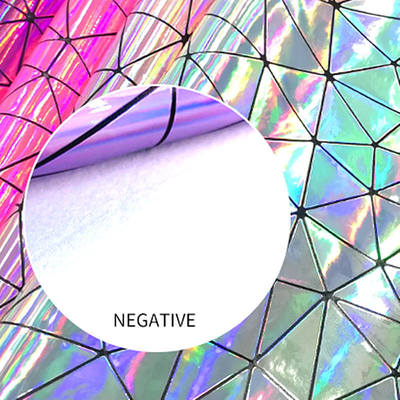 خاصة PU ليزر المرآة المثلثية الجلد الاصطناعي حقيبة اليد حذاء كيس التجميل الجلد النسيج