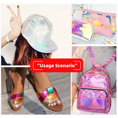 قماش لامع مطلي بطبقة من البولي يوريثين (PU) للأحذية والزينة المصنوعة يدويًا من الجلد الصناعي، جلد صناعي، مقاوم للماء، قابل للتمدد، لتبطين الأرائك والاستخدام الخارجي