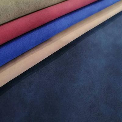 PU جلد الغزال جلد صناعي نسيج تقليد القطن أسفل الأحذية حقائب دفتر النسيج بقعة بالجملة