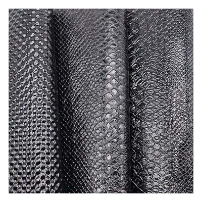 نمط عالي اللمعان PVC الجلد الاصطناعي نمط الحيوان الأحذية الحقائب والحقائب القماش الجلدي المزيف