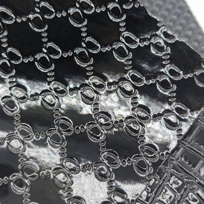 عالية اللمعان PVC التمساح منقوش المنسوجة الحبوب الهندسة الحيوانية لتزيين حقيبة الأحذية نسيج جلد صناعي اصطناعي للحرف اليدوية