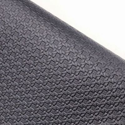 Woven PVC Synthetic Leather Fabric with 0.9mm Thickness and 140cm Width for Handbags and Furniture