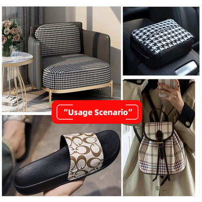 جلد PVC مقاوم للتآكل بسماكة 0.8 مم وعرض 54/55 بوصة للحقائب والأحذية والأثاث