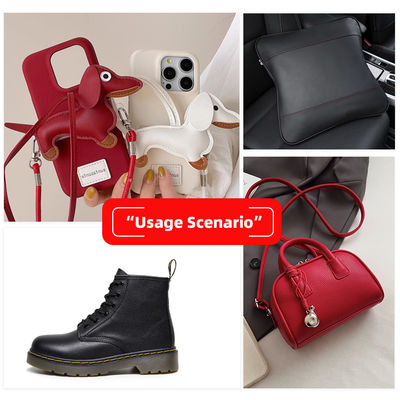 جلد PVC بـ 58 لونًا مع ظهر مزدوج الفرشاة ونمط منقوش للحقائب والأثاث