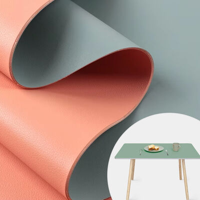 ECO 160cm عريض PVC لحم بقرة نمط وجه مزدوج لون مختلف أحذية الجلد الاصطناعي طاولة حصيرة وأكياس نسيج