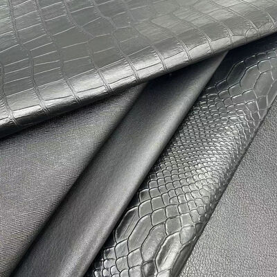 بيع بالجملة PVC الجلد المزيف محفظة صندوق الأحذية دفتر ملاحظات ليتشي الحيوان النسيج الصليب النمط الصناعي الجلد الاصطناعي