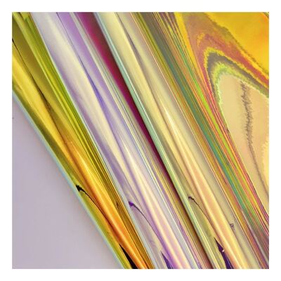 قوس قزح بو هولوغرافي معدني ملون مرآة جلد صناعي اصطناعي فو أحذية حقيبة يد دفتر ملاحظات جلد قماش