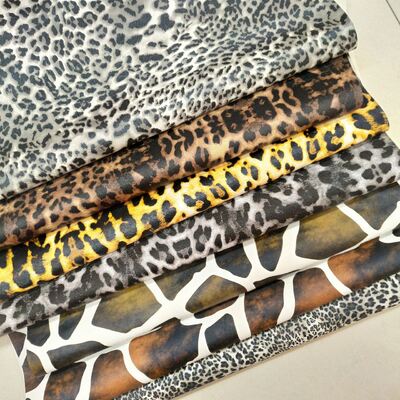 Wholesale Pvc Leopard Printed Synthetic Artificial Leather for Bag Notebook Phone Shell Table Mat Faux Leather Fabric